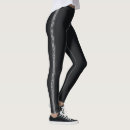 Search for side stripe leggings Black and white