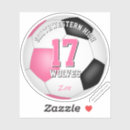 Search for soccer ball with name stickers For kids