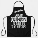 Search for your opinion aprons Recipe