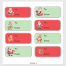 Search for santa claus mail stickers Reindeer