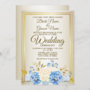Search for golden wedding wedding invitations Blue
