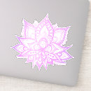 Search for purple lotus flower stickers Yoga