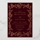 Search for old fashioned wedding invitations Floral