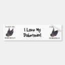 Search for doberman pinscher bumper stickers Dobermans