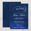 Search for a night under the stars wedding invitations Over the moon