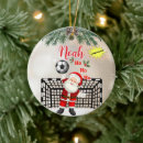 Search for soccer goalie christmas tree decorations Player