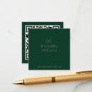 Search for green and gold wedding enclosure cards Chic