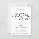 Search for 48th birthday invitations Modern