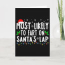 Search for fart christmas cards Santa claus