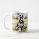 Search for miniature schnauzer mugs Watercolor