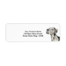 Search for great dane return address labels Cute