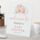 Search for floral baby shower welcome signs Baby in bloom