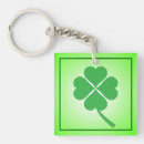 Search for four leaf clover square key rings Charm