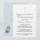 Search for grey christening invitations Blue