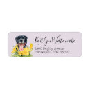 Search for yellow dog return address labels Puppy