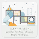 Search for climbing return address labels Cute