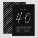 Search for the big 40 invitations Modern