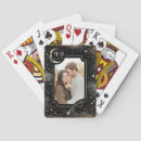 Search for wedding playing cards Black and gold