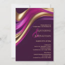 Search for fuchsia and gold wedding invitations Modern