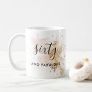 Search for 60 and fabulous mugs Glitter