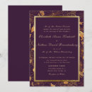Search for burgundy purple wedding invitations Elegant