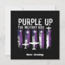 Search for military square invitations Purple