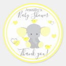 Search for yellow elephant stickers Baby shower
