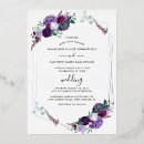 Search for purple black silver invitations Floral