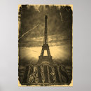 Search for vintage eiffel tower posters Old