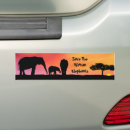 Search for endangered animals bumper stickers Conservation