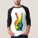 Search for hand peace sign tshirts Pride