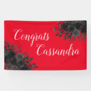 Search for red and black graduation banners Elegant