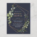 Search for eucalyptus geometric bridal shower invitations Trendy