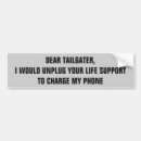 Search for tailgate bumper stickers Back off