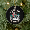 Search for motorbike christmas tree decorations Santa