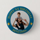 Search for date blue badges Happy birthday