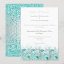 Search for aqua and silver wedding invitations Floral