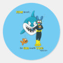 Search for swimming with sharks stickers Blue