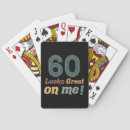 Search for 60th birthday playing cards Sixtieth