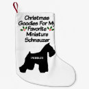 Search for schnauzer christmas stockings Miniature