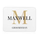 Search for monogrammed rectangular wedding magnets Simple