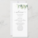 Search for minimalist wedding programs Floral
