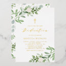Search for dedication christening invitations Greenery