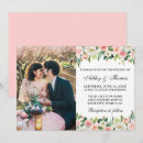 Search for pink floral wedding invitations Vintage
