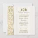 Search for elegant 50th anniversary invitations White