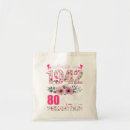 Search for 80 year old birthday tote bags Women