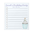 Search for cupcakes on notepads Birthday