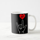 Search for hand sign mugs I love you