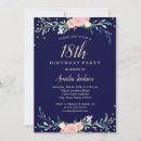 Search for pink flowers 18th birthday invitations Floral