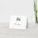 Search for pine tree thank you cards Green